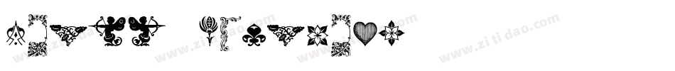 Rough Fleurons字体转换